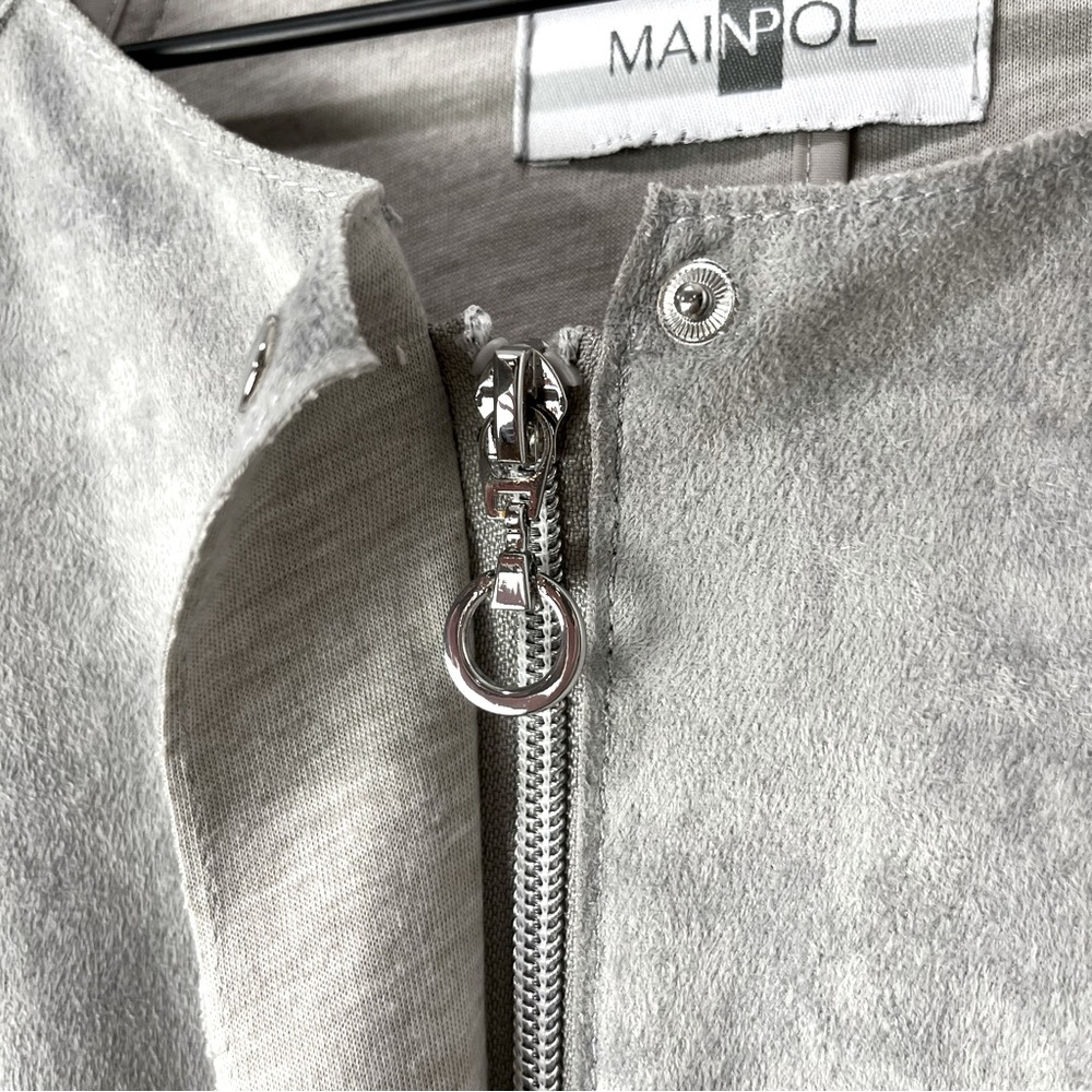 MAINPOL Faux Suede Mid Length Jacket - Picture 10 of 11